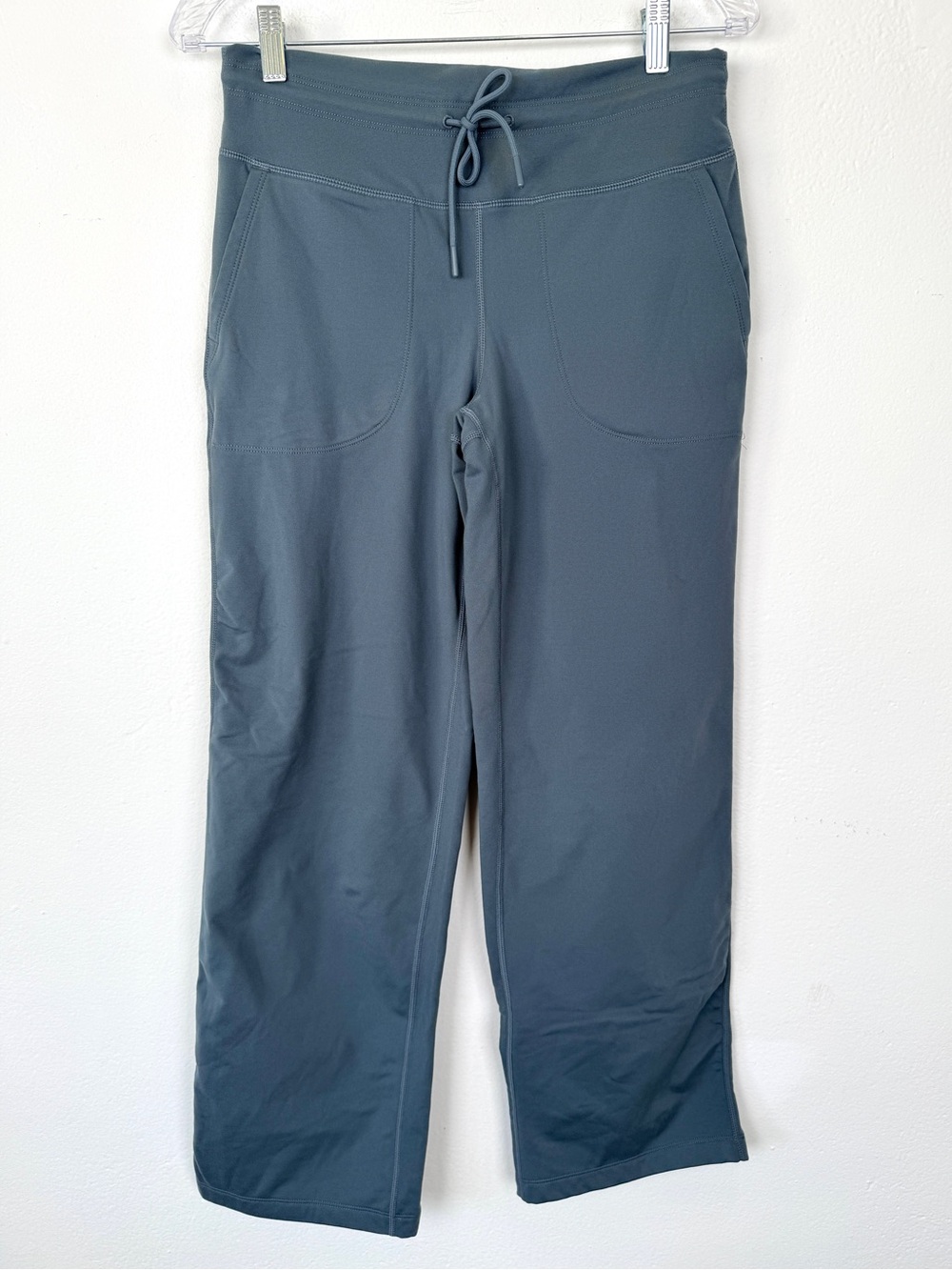 Mondetta Size S The Warm Stretch Gray High Rise Drawstring Straight Leg Pants